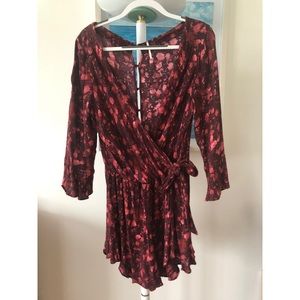 Free people boho floral romper